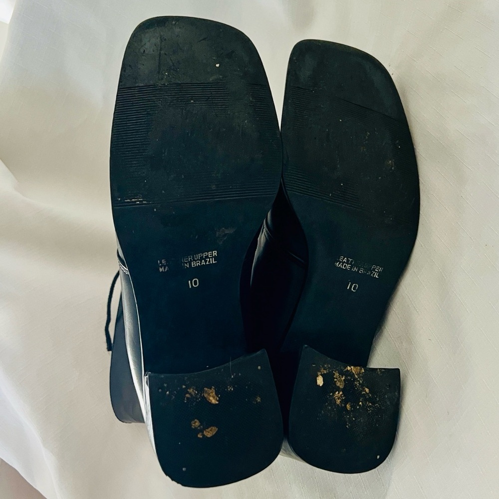 Black Leather Women's Boots / Made in Brazil - Picture 9 of 13